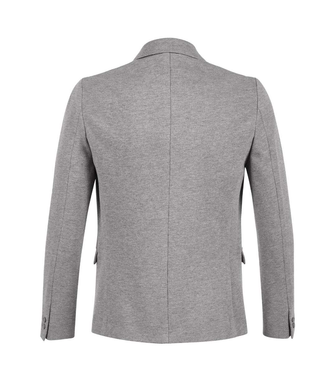 Womens/ladies marcel marl pique blazer grey NEOBLU