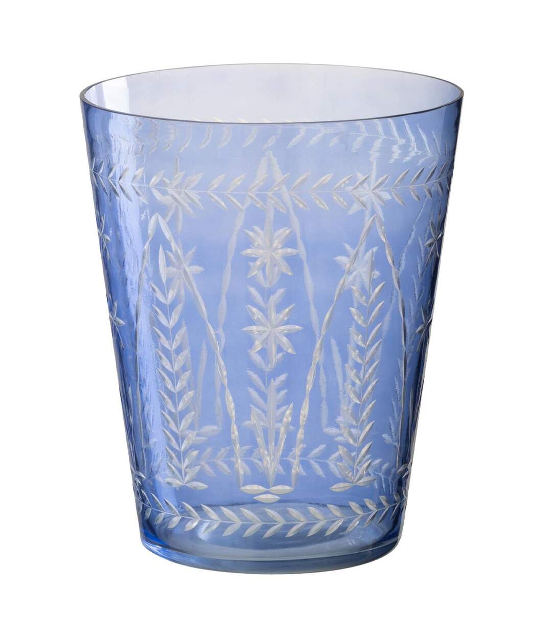 Vase en Verre Tarifa 23cm Bleu-1