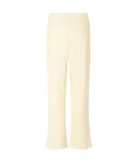 Womens/ladies Neela Ribbed Trousers Straw CCDK Copenhagen