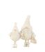 Statuette Déco Père Noël Pochon 38cm Blanc-2