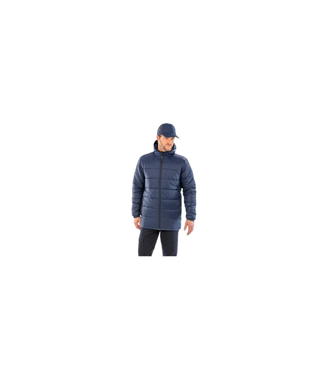 Doudoune Matelassée Adulte Bleu Marine Result Recycled-1