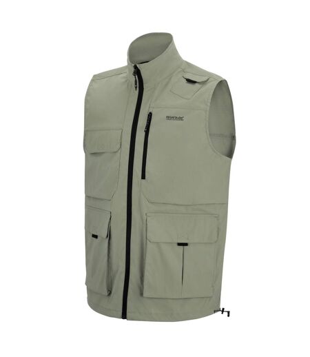 Mens Light Insect Repellent Travel Body Warmer Sage Green Regatta