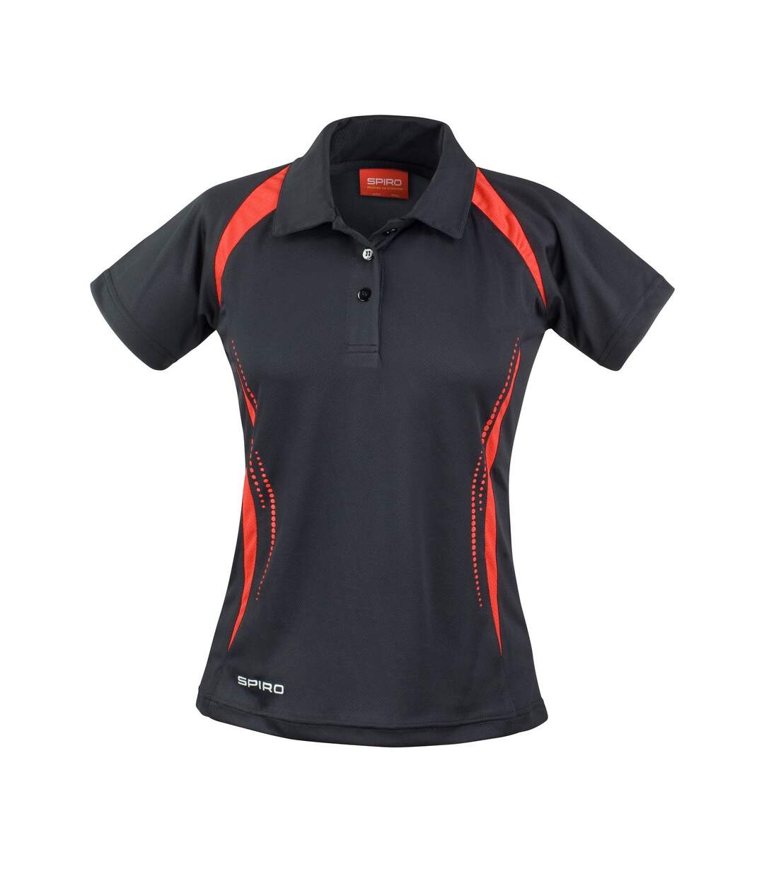 Polo team spirit femme noir / rouge Spiro