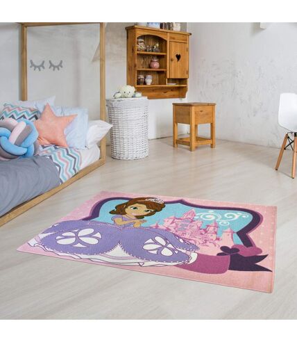 Tapis enfant tissé motif princesse SOFIA C