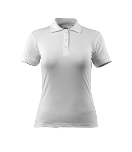 Womens/ladies Grasse Crossover Polo Shirt White Mascot