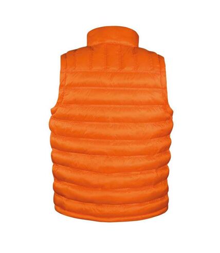 Mens urban ice bird padded gilet orange Result