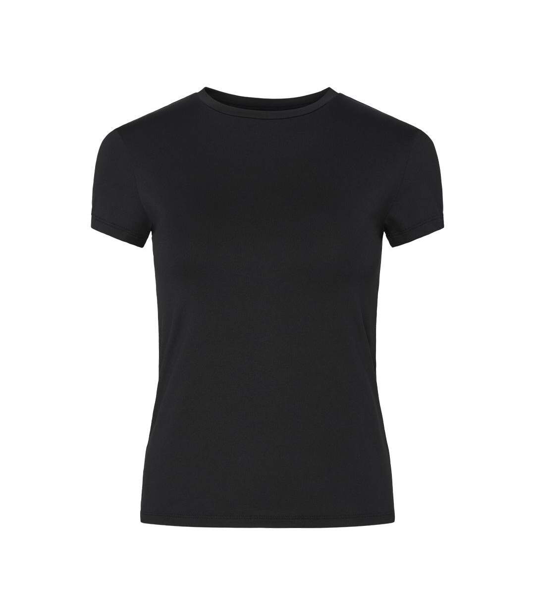 T-Shirt noir femme pieces fylla-1
