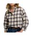 Chemise à carreaux écru/marine femme superdry check-1