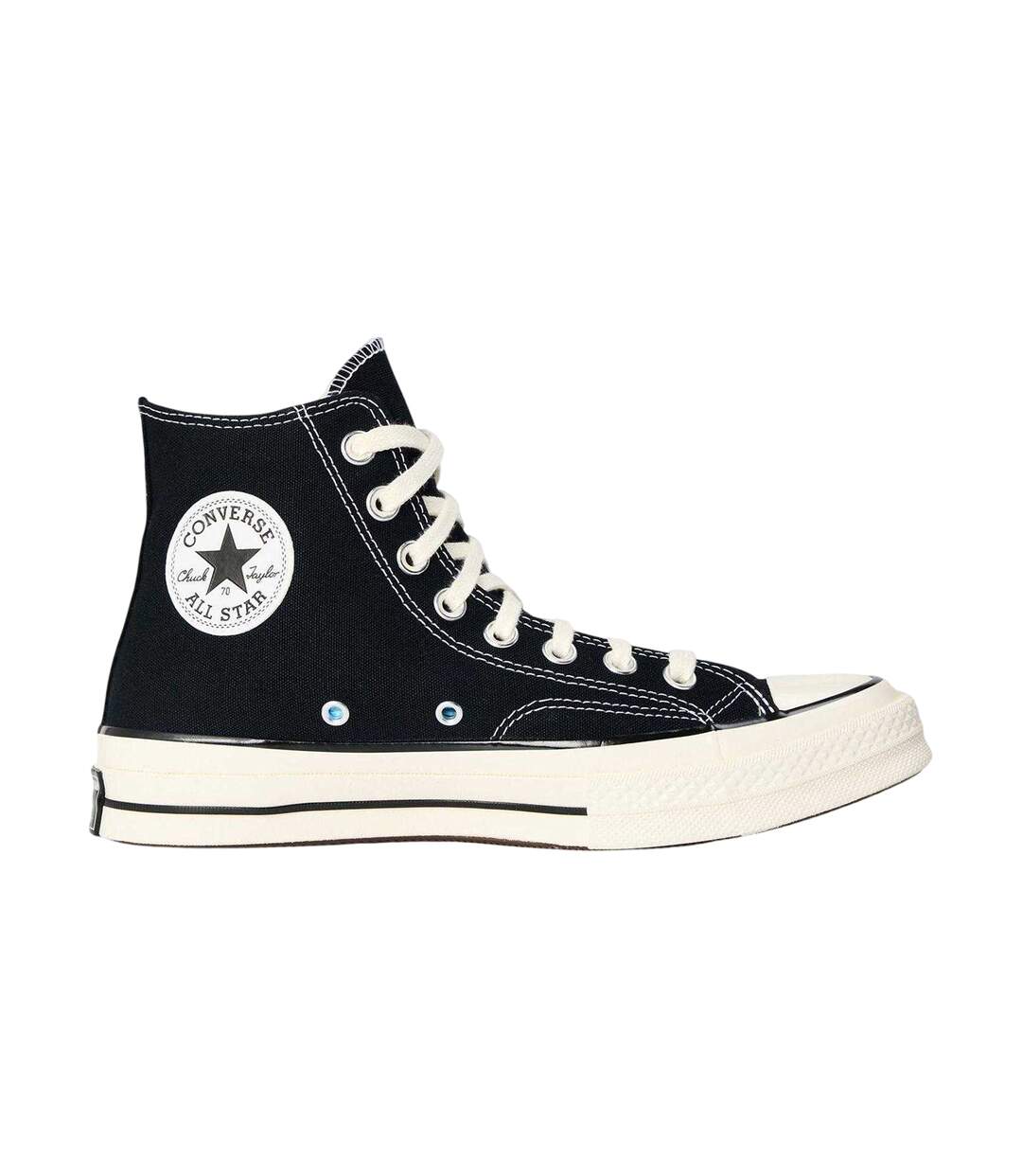 Womens/ladies All Star Ox 70 Canvas High Top Trainers Black Egret Converse-1
