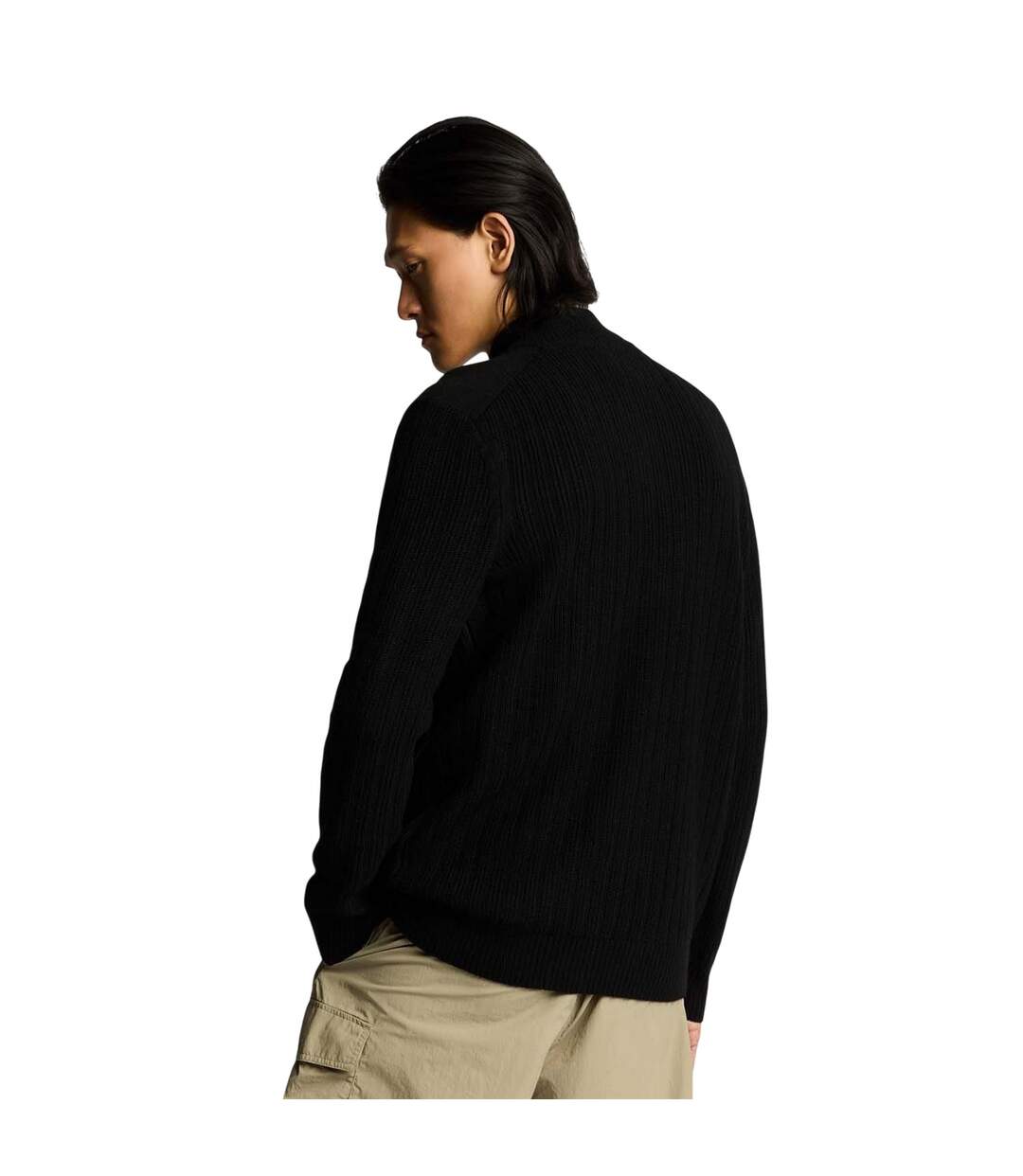 Pull Côtelé Homme Noir Lyle & Scott-3