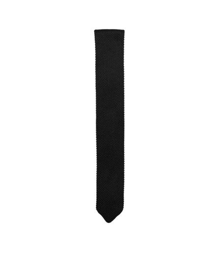 Cravate Motif/style Tricoté Jagger Taille Unique Noir Twisted Tailor