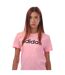 T-shirt Style Logo Essentials Femme Rose Noir Adidas-4
