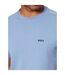 Mens Stretch Regular T-shirt Light Blue Boss-3
