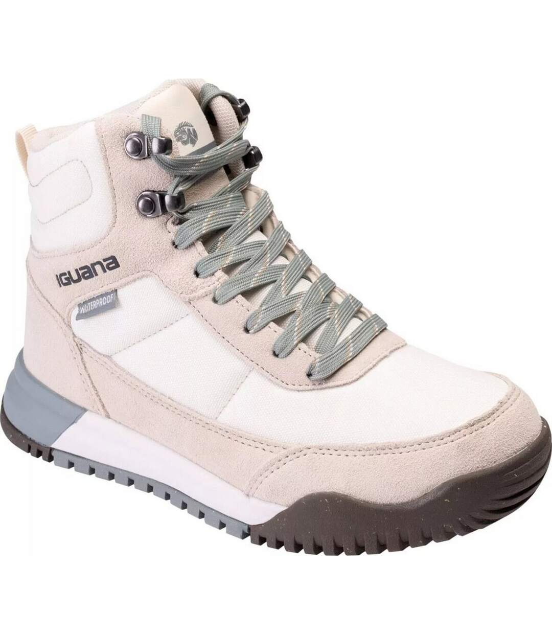 Chaussures Wezen Femme Beige Beige Clair Vert Gris Iguana-1
