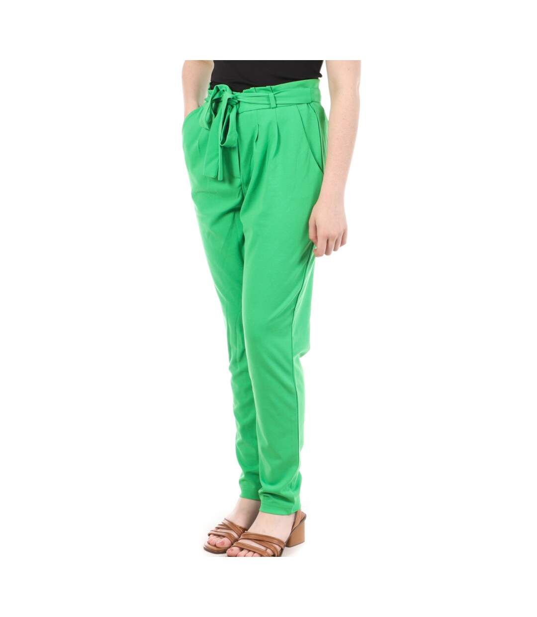 Pantalon Fluide Vert Femme JDY Tanja-1