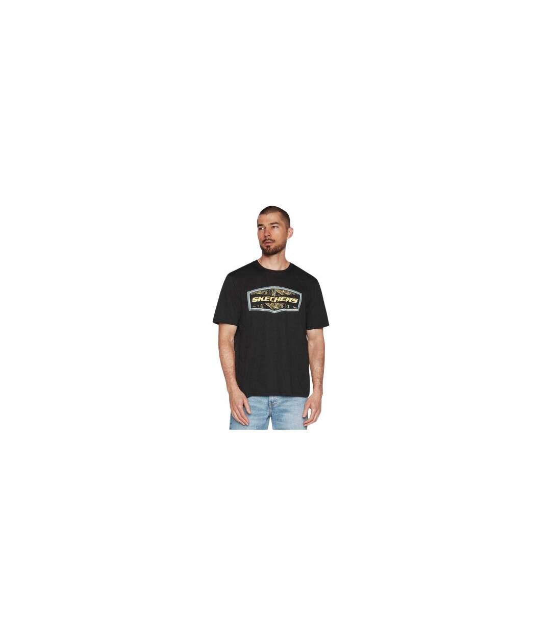 T-shirt Latitude Homme Noir Skechers-1