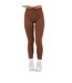 Womens/ladies Polyester Plain Leggings Chocolate Brave Soul-2