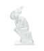 Statue Design Sculpture Kenya 47cm Blanc-1