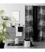 Tapis de Bain Imprimé Orbella 45x75cm Noir & Argent-2