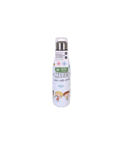 Bouteille Isotherme Merci 50cl Blanc