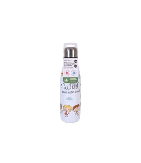 Bouteille Isotherme Merci 50cl Blanc