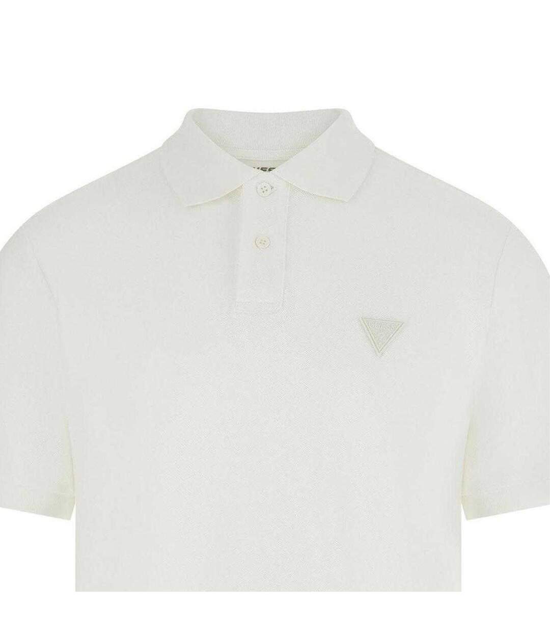 Mens Manfredi Polo Shirt White Guess-3