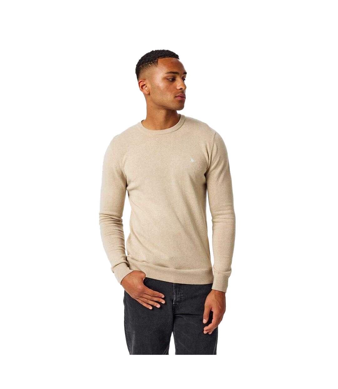 Pull Motif/style Logo Seabourne Homme Beige Gris Jack Wills-4