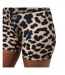 Womens/ladies Leopard Print High Waist Running Shorts Leopard PE Nation-4