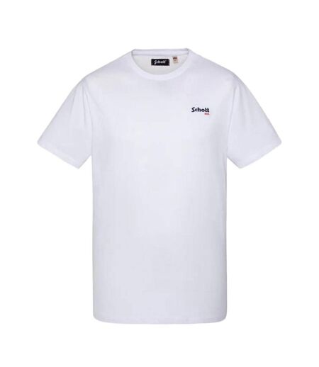 T-Shirt blanc homme schott brode - 3xl