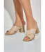 Mules brides croisées talon effet bois-3