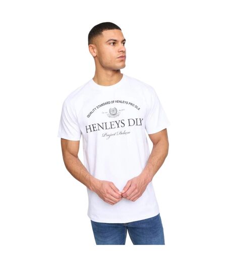 Mens Henclose Cotton T-shirt White Henleys