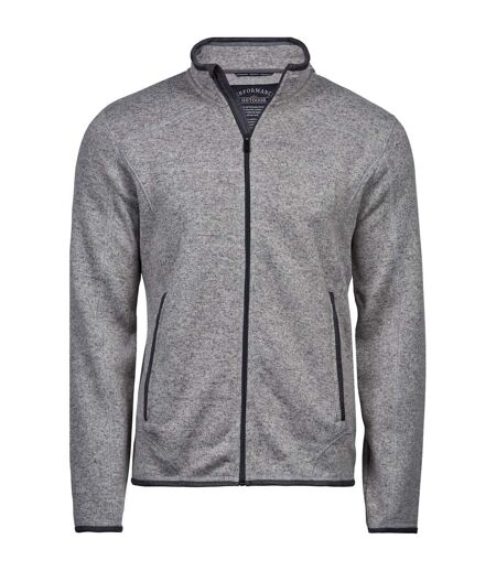 Mens Outdoor Fleece Jacket Grey Melange Tee Jays