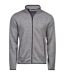 Mens Outdoor Fleece Jacket Grey Melange Tee Jays-1