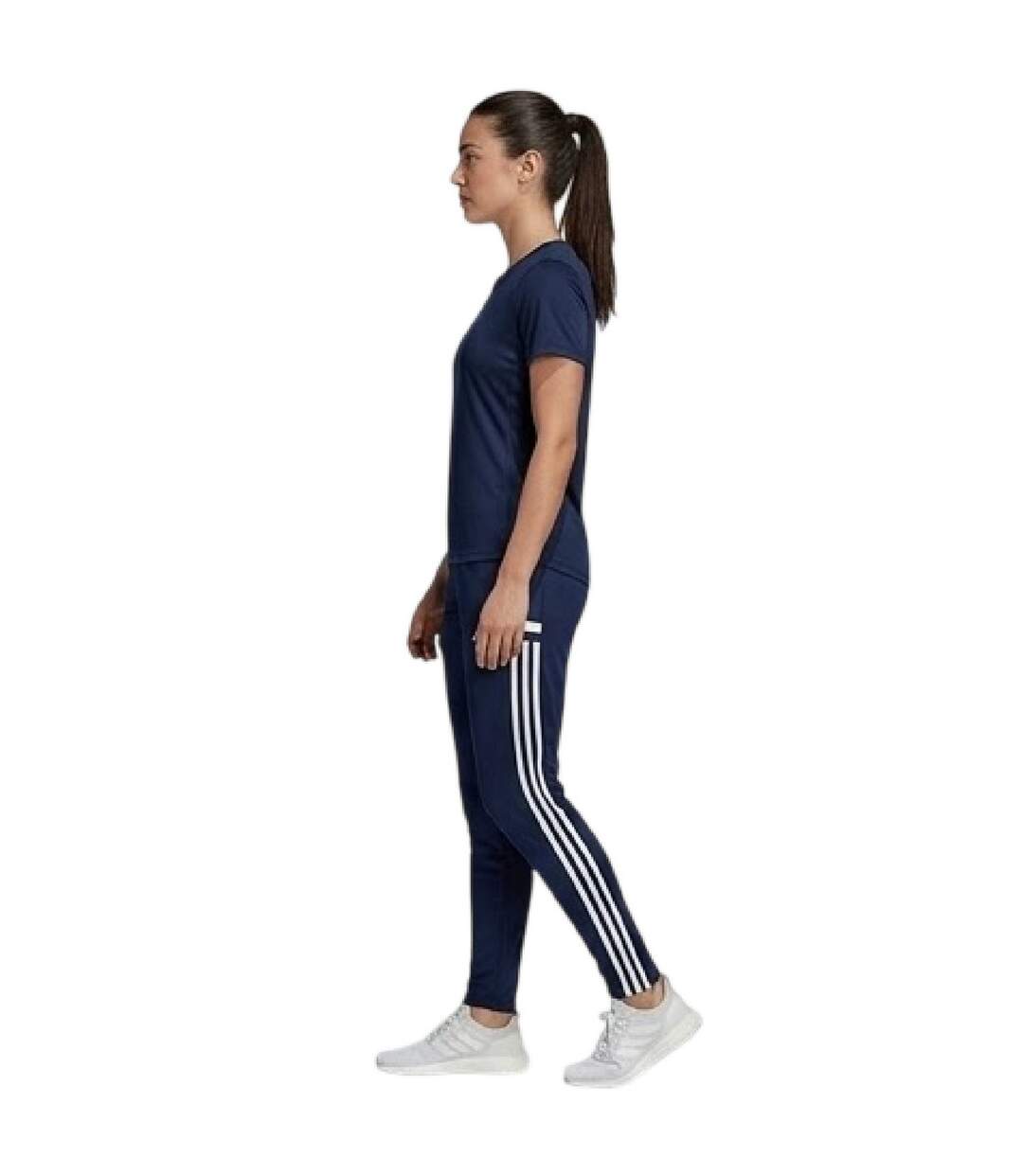 Womens/ladies Con22 3 Stripes Slim Tracksuit Bottoms Navy Blue Adidas-4