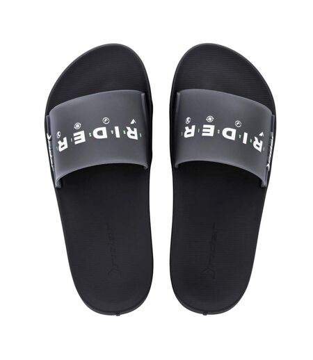 Claquettes Homme Noir Blanc Rider