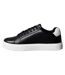 Mens Classic Logo Leather Flat Trainers Black White Calvin Klein-2