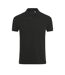SOLS Mens Phoenix Short Sleeve Pique Polo Shirt (Black)