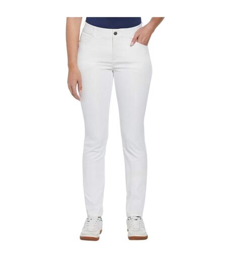 Womens/ladies Veronica Slim Golf Trousers Bright White Original Penguin
