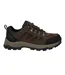 Mens Bandera Expedition Suede Low Walking Shoes Smokey Brown Khaki Green Hi-Tec-4
