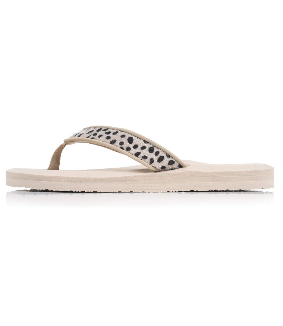 Isotoner Tongs femme sandales plage d'été, semelles eva légères et confortable, yoga jungle léopard-4