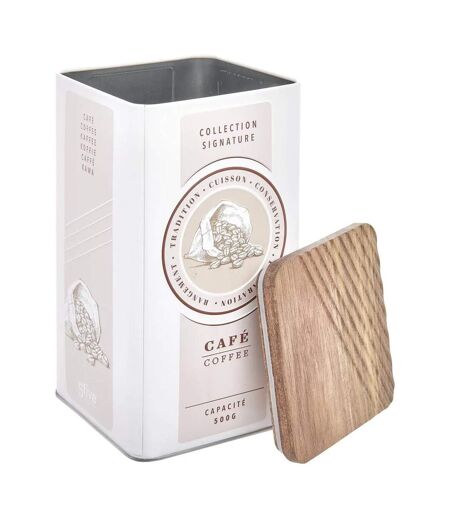 Boîte à Café en Métal Signature 1,6L Crème
