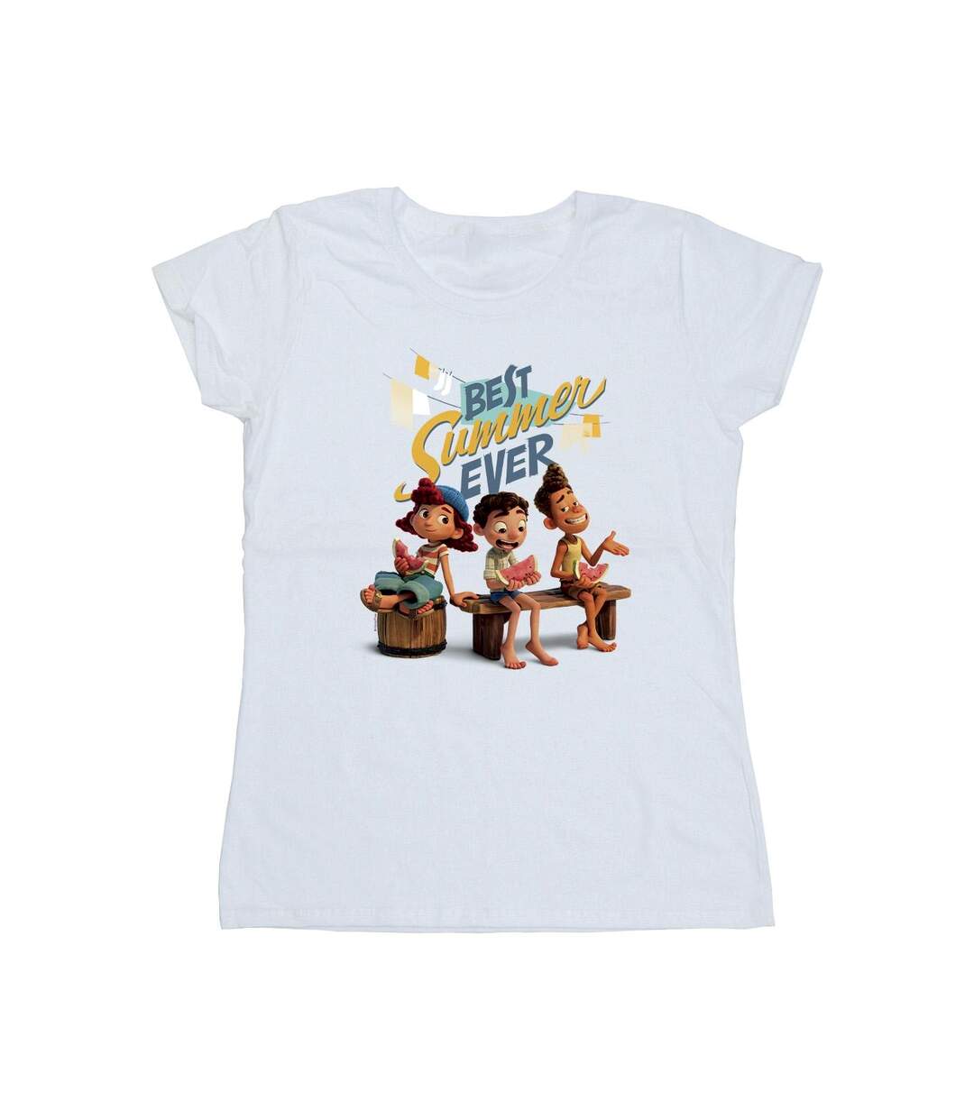 Disney T-shirt en coton Luca Best Summer Ever Womens/Ladies (Blanc) - UTBI26235-1