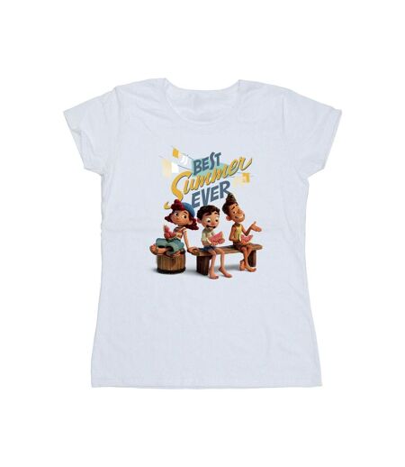 Disney T-shirt en coton Luca Best Summer Ever Womens/Ladies (Blanc) - UTBI26235