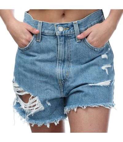 Short Femme Bleu Denim Levis