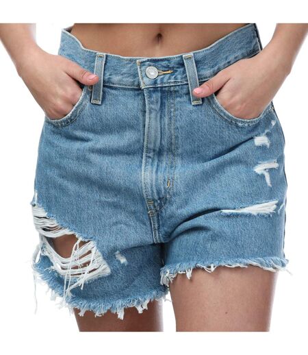 Short Femme Bleu Denim Levis