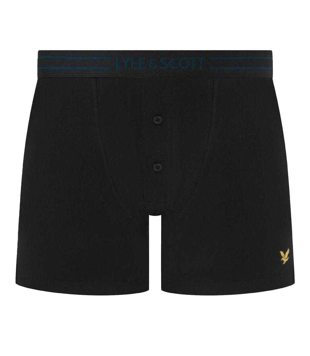 Lot De 3  Boxers Motif/style Détail Contrasté Homme Noir Lyle & Scott-4