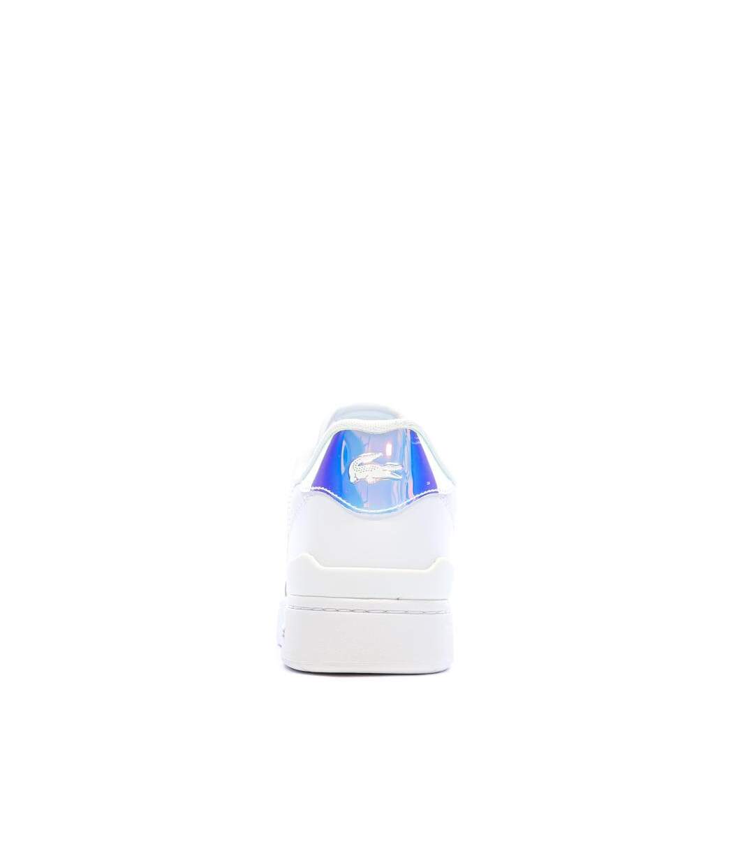Baskets blanches femme lacoste t-clip set 224-3