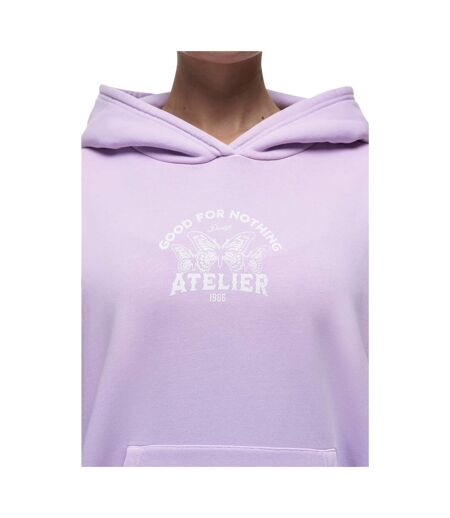 Womens/ladies Bfcm Hoodie Lilac Good For Nothing