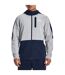 Mens Threadborne Full Zip Hoodie Grey Under Armour-3