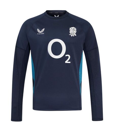 Mens 25/26 England Red Roses Drill Top Ink Storm Castore